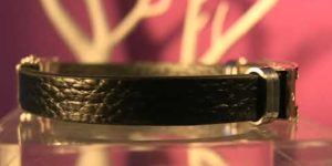 Armband mit Edelstahl Applikation