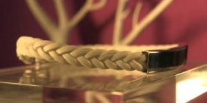 Armband mit Edelstahl Applikation