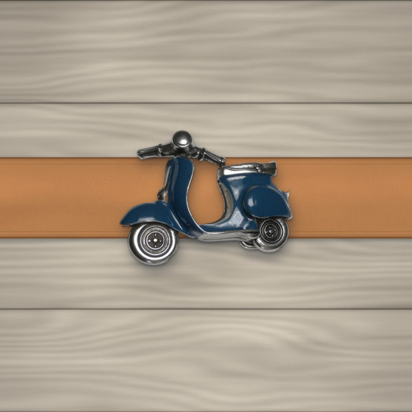 Roller Blau – Getragen