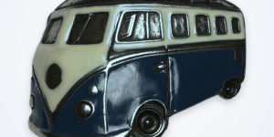 Surfbus Blau – Vorderseite