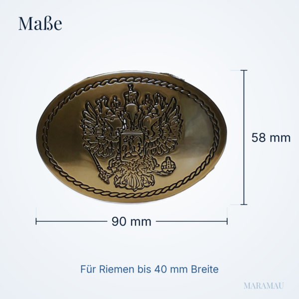 Gold Wappen – Maße