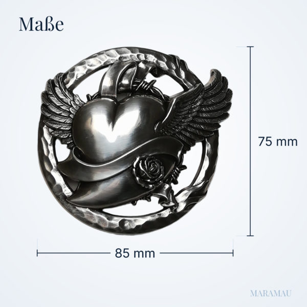 Flying Heart – Maße