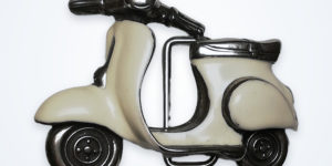 Motorroller "Vespa" – Vorderseite